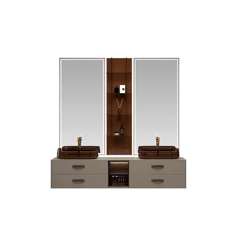 Ember Double Sink Bathroom Vanity by Godi