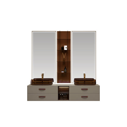 Ember Double Sink Bathroom Vanity by Godi