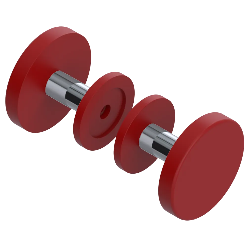 Rubinet Shower Door Knob (set) Maroon