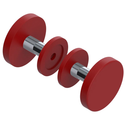 Rubinet Shower Door Knob (set) Maroon