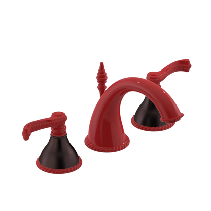 Rubinet Widespread Lav. Set. (less drain) Red