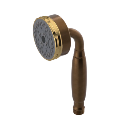 Rubinet 3 Function Hand Held Shower Only Tuscan Brass