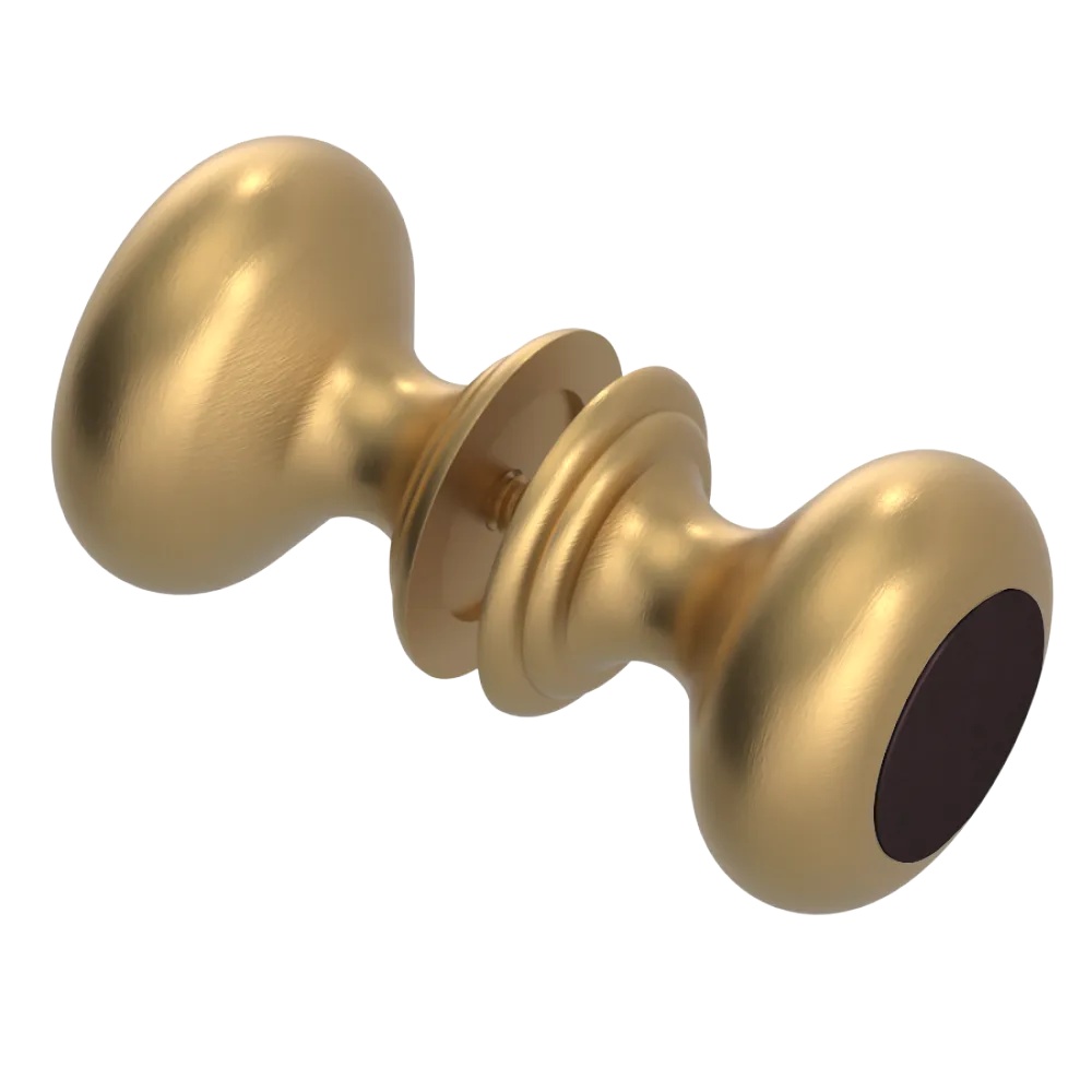 Rubinet Shower Door Knob (set) Satin Gold
