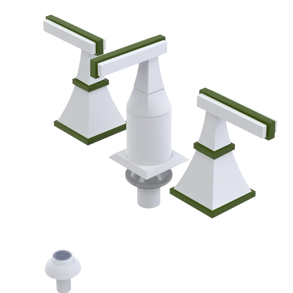 Rubinet Bidet Fitting with Spray, Diverter, and Vacum Breaker (Less Drain) Matt White