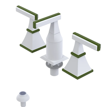 Rubinet Bidet Fitting with Spray, Diverter, and Vacum Breaker (Less Drain) Matt White