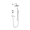 Aquaflo Rund 3-Way Thermostatic Shower Set