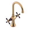 Rubinet Single Hole Dual Handle Lav. Set. (less drain) Satin Gold