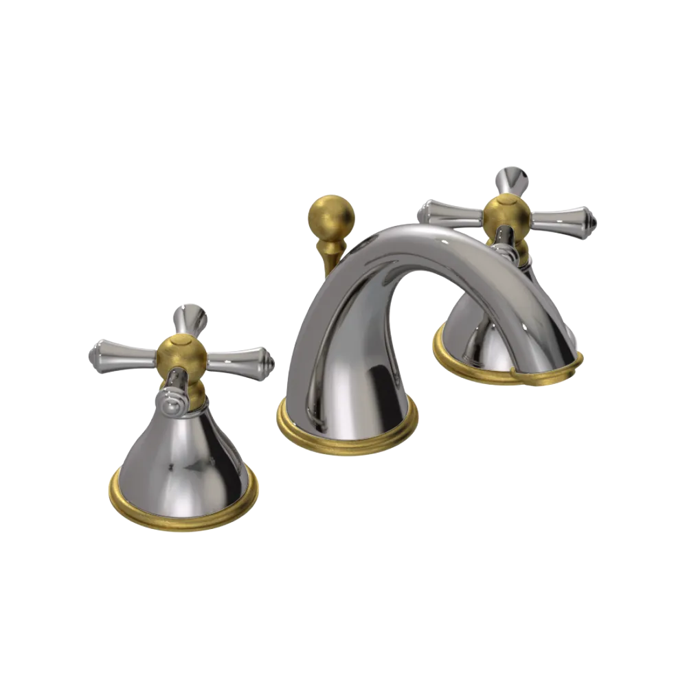 Rubinet Widespread Lav. Set. (less drain) Polished Nickel