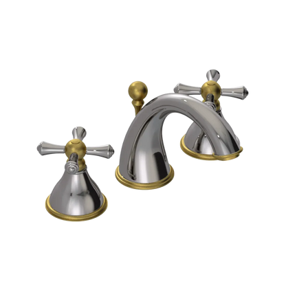 Rubinet Widespread Lav. Set. (less drain) Polished Nickel