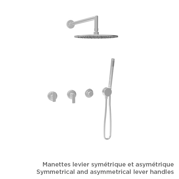 Baril Complete thermostatic shower kit without handle