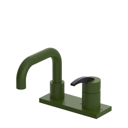 Rubinet 4" Centre Single Control Lav. Set. with Genesis spout (less drain) Green Envy