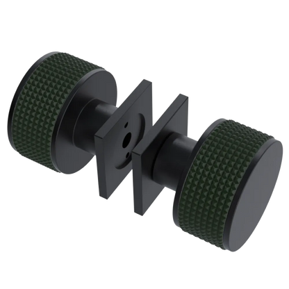 Rubinet Shower Door Knob (set) Matt Black