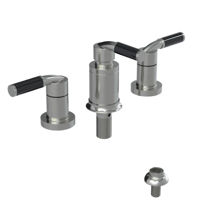 Rubinet Bidet Fitting with Spray, Diverter, and Vacuum Breaker (less drain) Satin Nickel