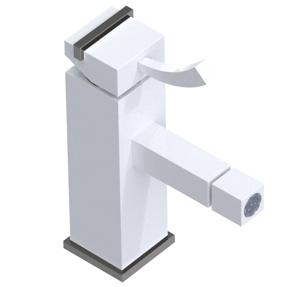 Rubinet Single Control Bidet Fitting (less drain) White