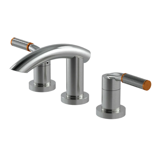 Rubinet Widespread Lav. Set. (less drain) Satin Nickel