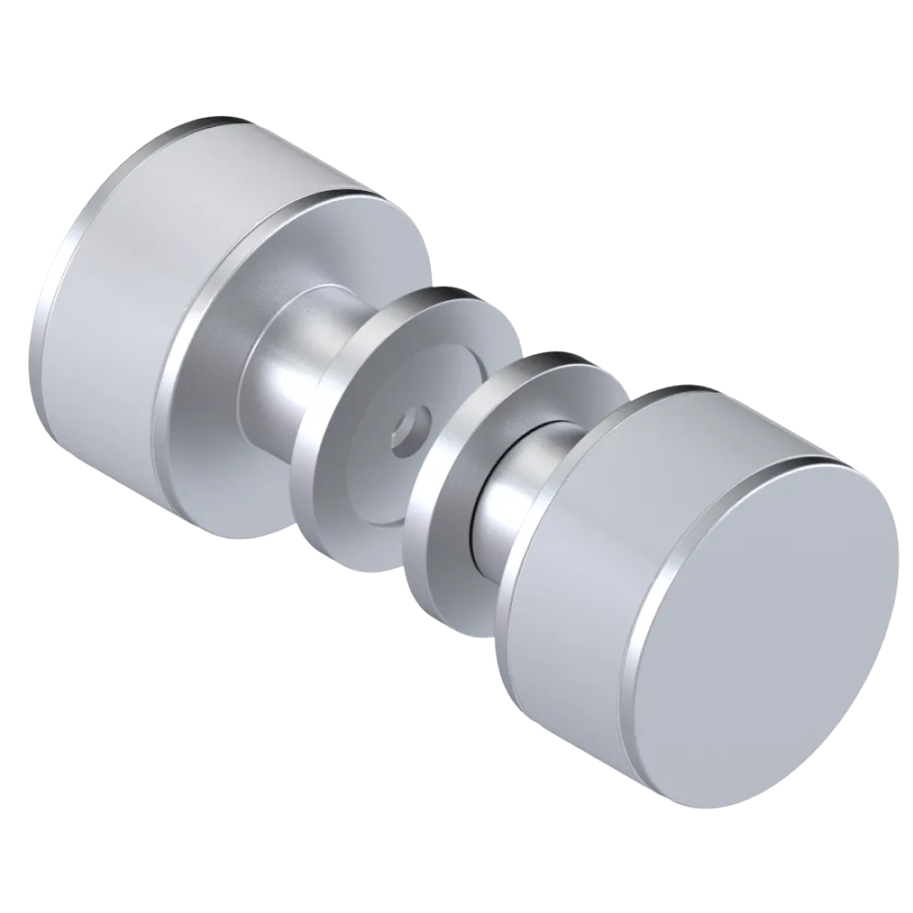 Rubinet Shower Door Knob (set) Satin Chrome