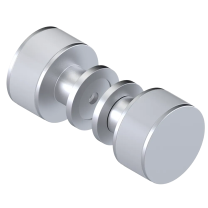 Rubinet Shower Door Knob (set) Satin Chrome