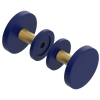 Rubinet Shower Door Knob (set) Midnight Blue