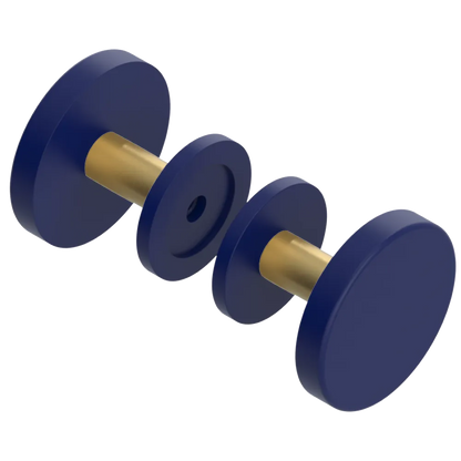 Rubinet Shower Door Knob (set) Midnight Blue