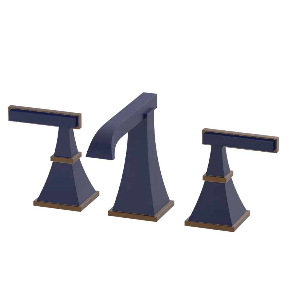 Rubinet Widespread Lav. Set. (less drain) Midnight Blue