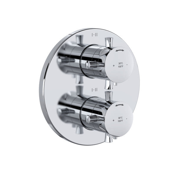 RIOBEL Edge 3/4" Thermostatic & Pressure Balance Trim With 6 Functions (Shared)