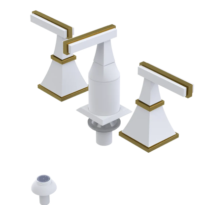 Rubinet Bidet Fitting with Spray, Diverter, and Vacum Breaker (Less Drain) Matt White