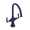 Rubinet Two Handle Single Hole Kitchen Set Midnight Blue