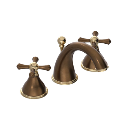 Rubinet Widespread Lav. Set. (less drain) Tuscan Brass