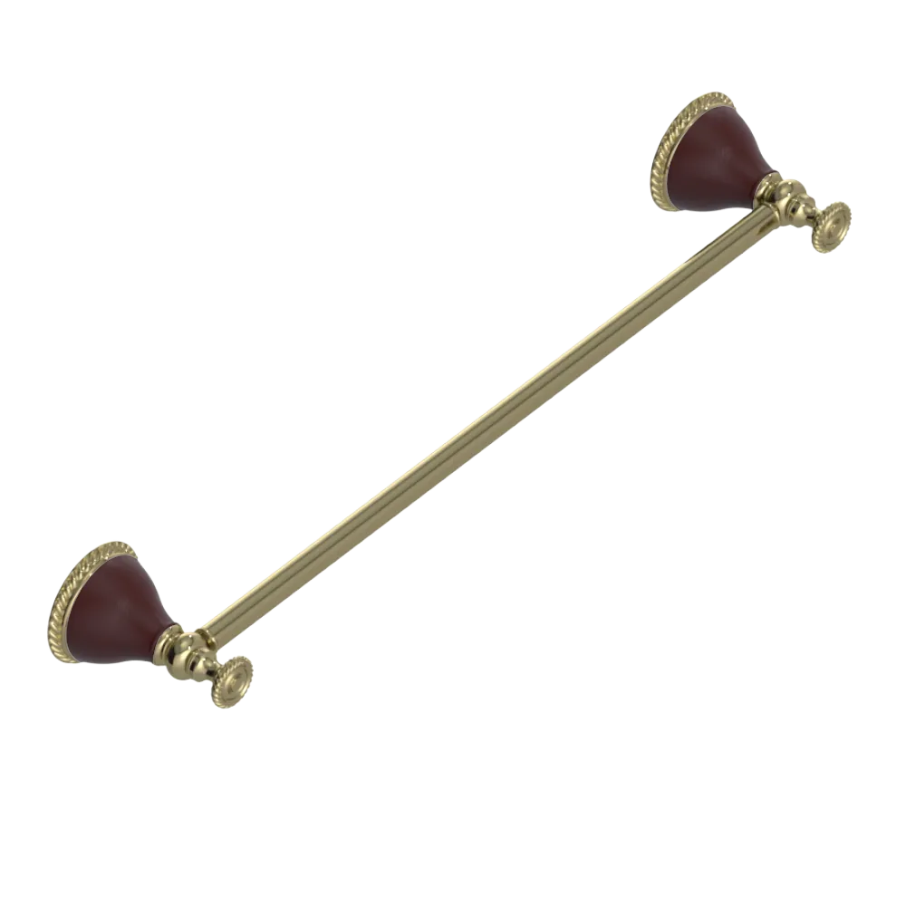 Rubinet Towel Bar 18" Natural Brass