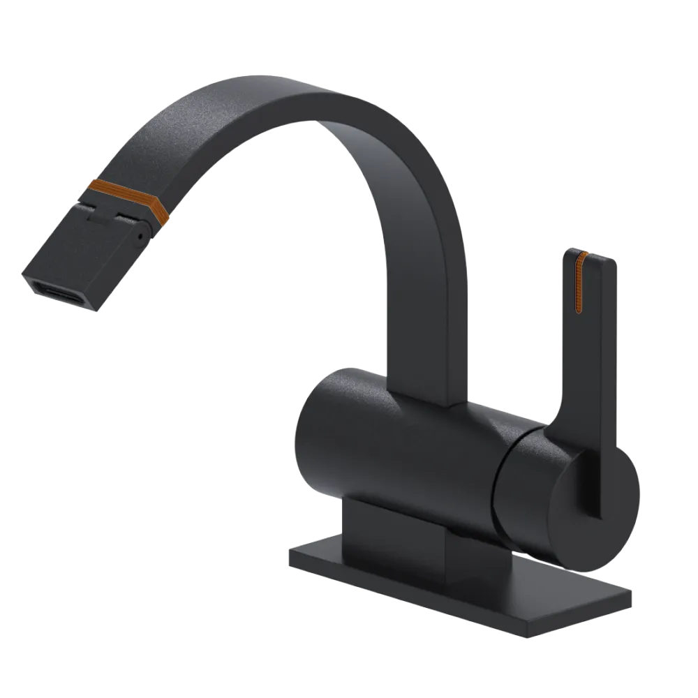 Rubinet Single Control Bidet Fitting (less drain) Matt Black