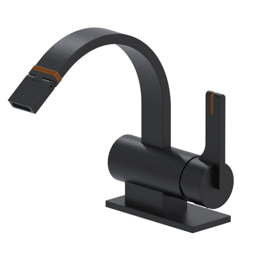 Rubinet Single Control Bidet Fitting (less drain) Matt Black