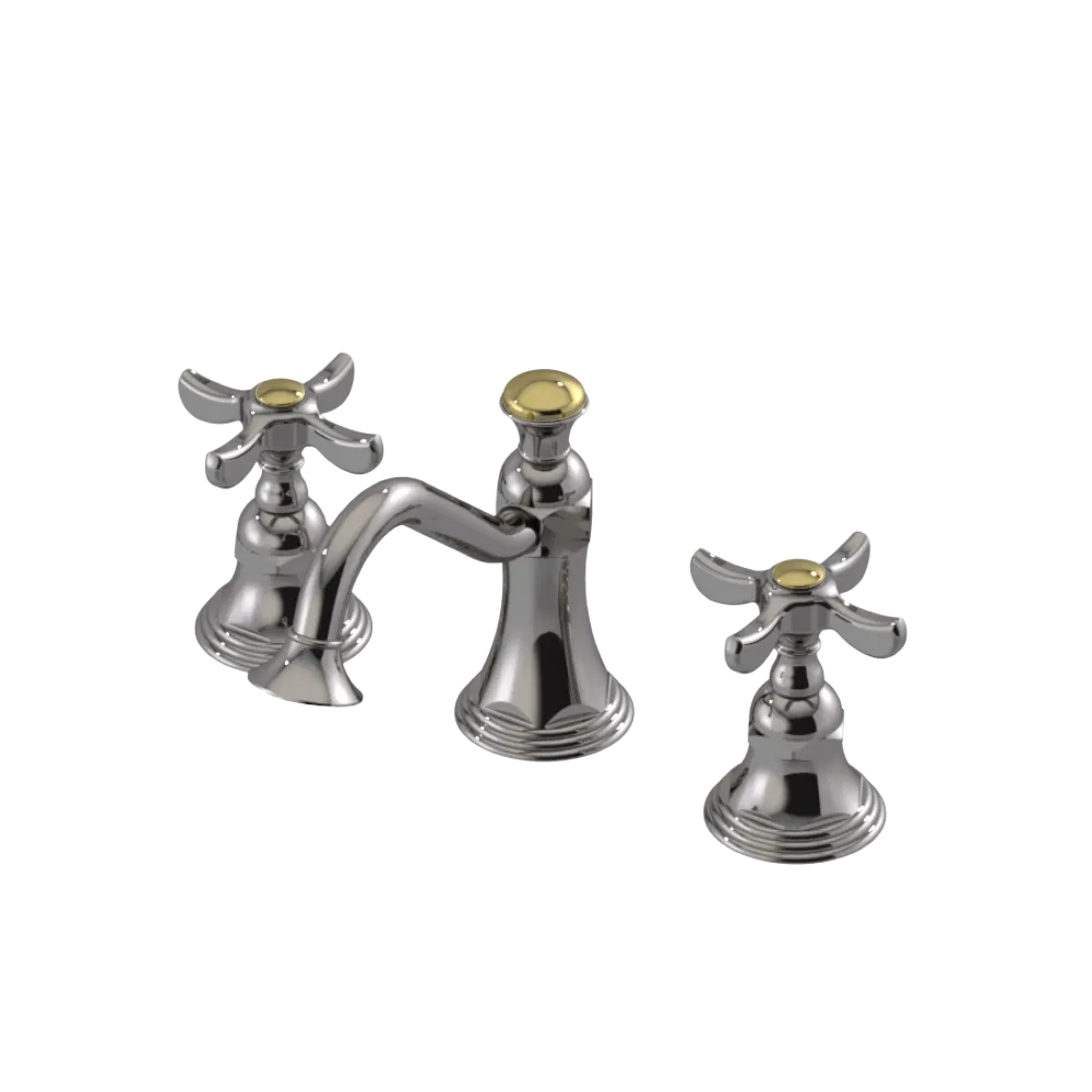 Rubinet Widespread Lav. Set. (less drain) Polished Nickel