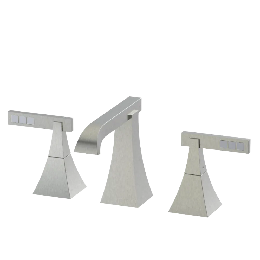Rubinet Widespread Lav. Set. (less drain) Satin Nickel