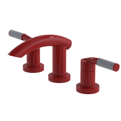 Rubinet Widespread Lav. Set. (less drain) Red