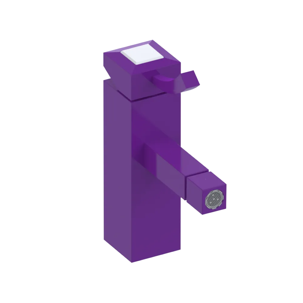 Rubinet Single Control Bidet Fitting (less drain) Purple Haze