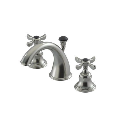 Rubinet Widespread Lav. Set. (less drain) Satin Nickel