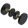 Rubinet Shower Door Knob (set) Matt Black