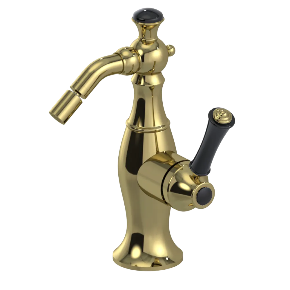Rubinet Single Control Bidet Fitting (less drain) Natural Brass