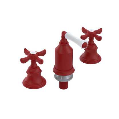 Rubinet Bidet Fitting with Spray, Diverter, and Vacum Breaker (Less Drain) Maroon