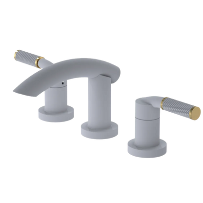 Rubinet Widespread Lav. Set. (less drain) Matt White