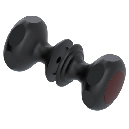 Rubinet Shower Door Knob (set) Matt Black
