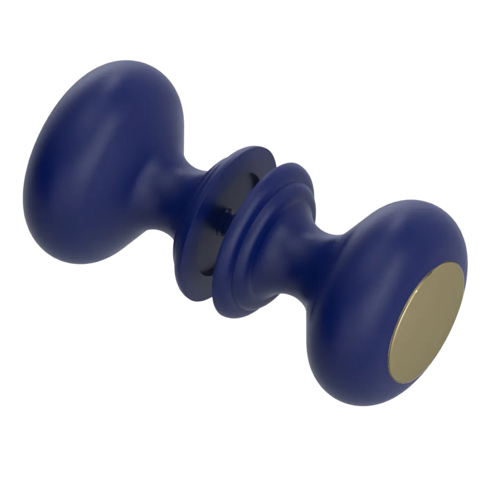 Rubinet Shower Door Knob (set) Midnight Blue