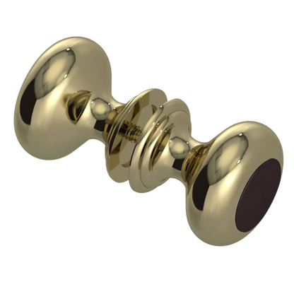Rubinet Shower Door Knob (set) Natural Brass