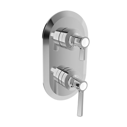 Baril Complete thermostatic pressure balanced shower control valve with 2-way diverter