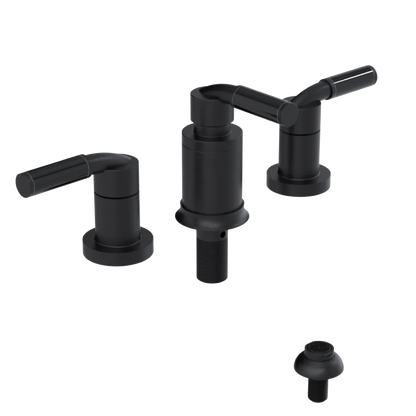 Rubinet Bidet Fitting with Spray, Diverter, and Vacuum Breaker (less drain) Matt Black