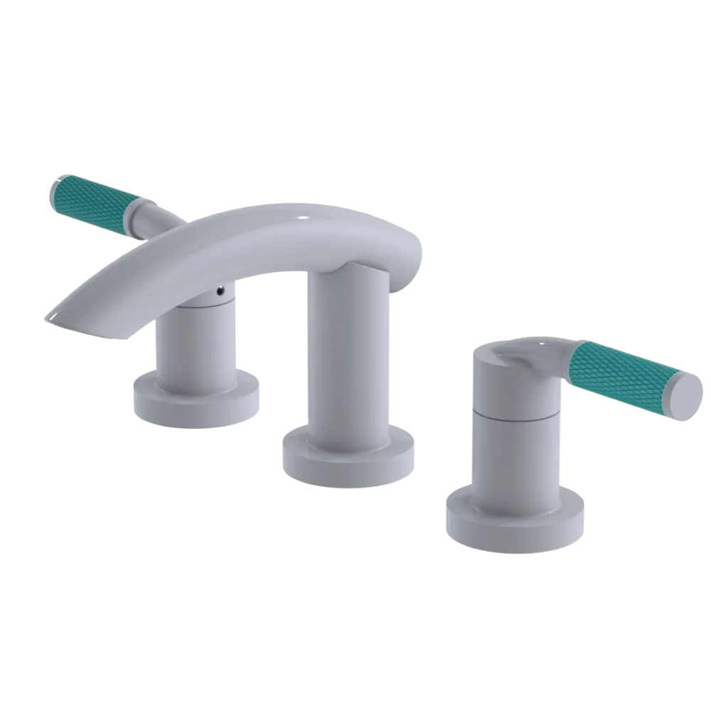 Rubinet Widespread Lav. Set. (less drain) White
