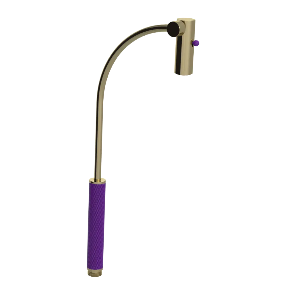 Rubinet Hand Held Shower Bidet Only Natural Brass