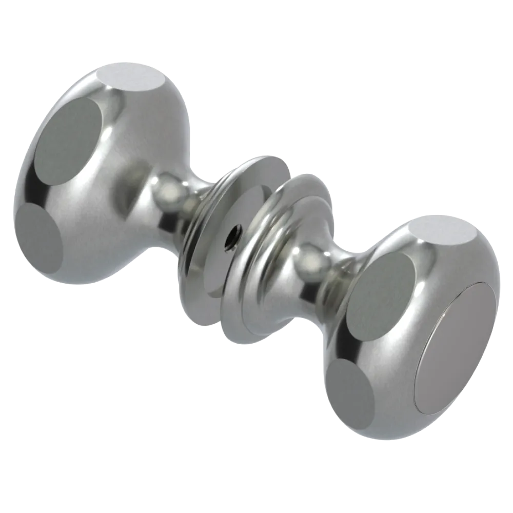 Rubinet Shower Door Knob (set) Satin Nickel