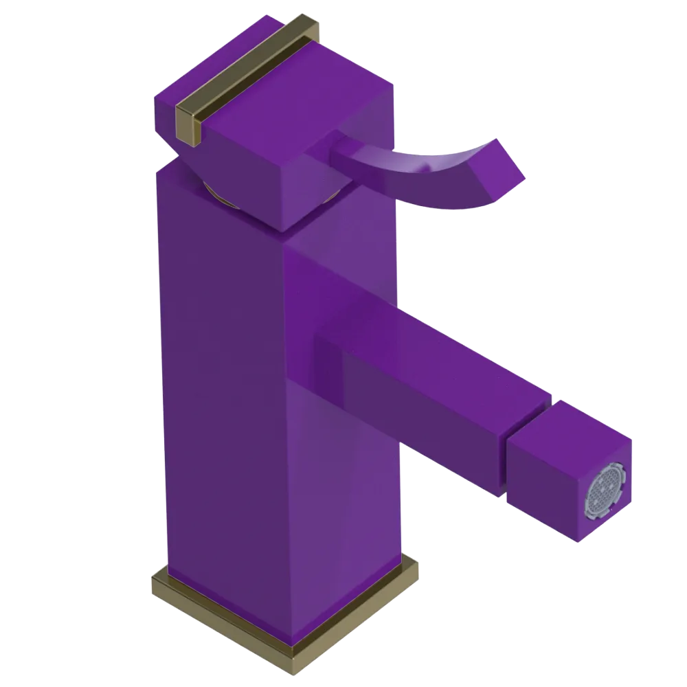 Rubinet Single Control Bidet Fitting (less drain) Purple Haze