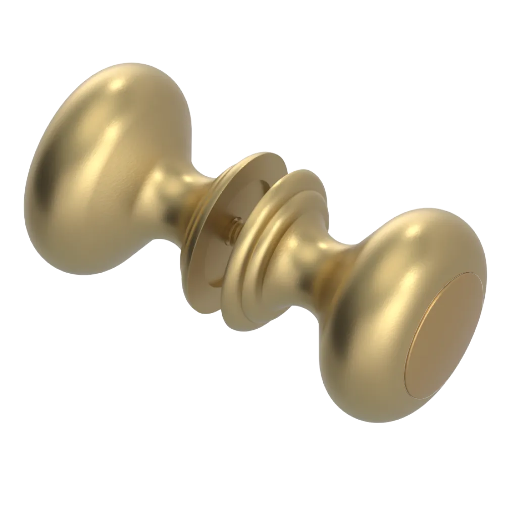 Rubinet Shower Door Knob (set) Satin Brass